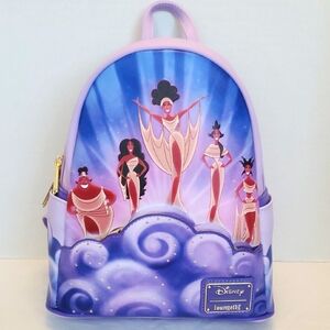 Loungefly Disney Girls of Disney Animated Mini Backpack - Purple, Blue, Pink